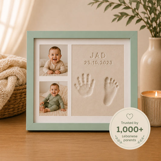 Baby Handprint & Footprint Clay Kit Frame