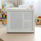 baby handprint clay kit with white frame keepsake