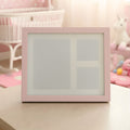 baby handprint clay kit with pastel pink frame keepsake